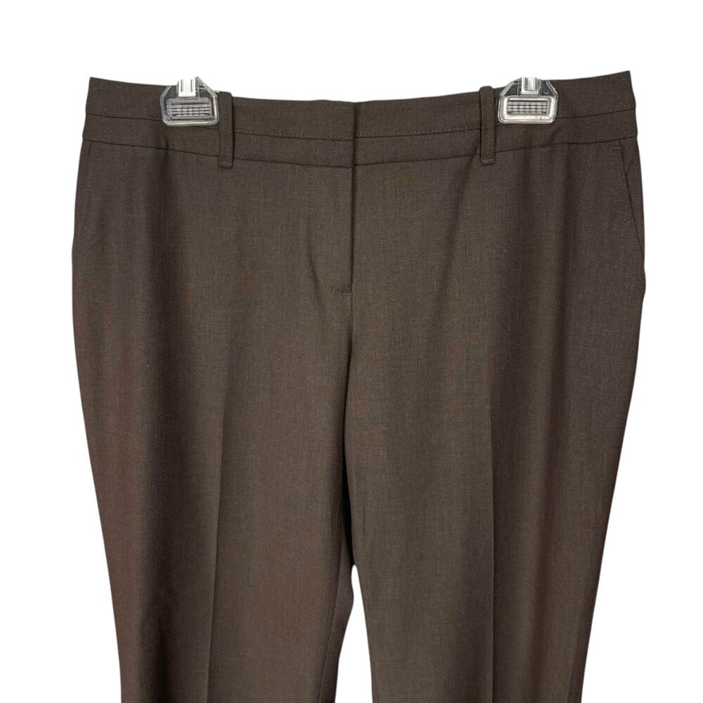 ANN TAYLOR LOFT JULIE Women's DRESS PANTS Brown Size 10P - Picture 2 of 4